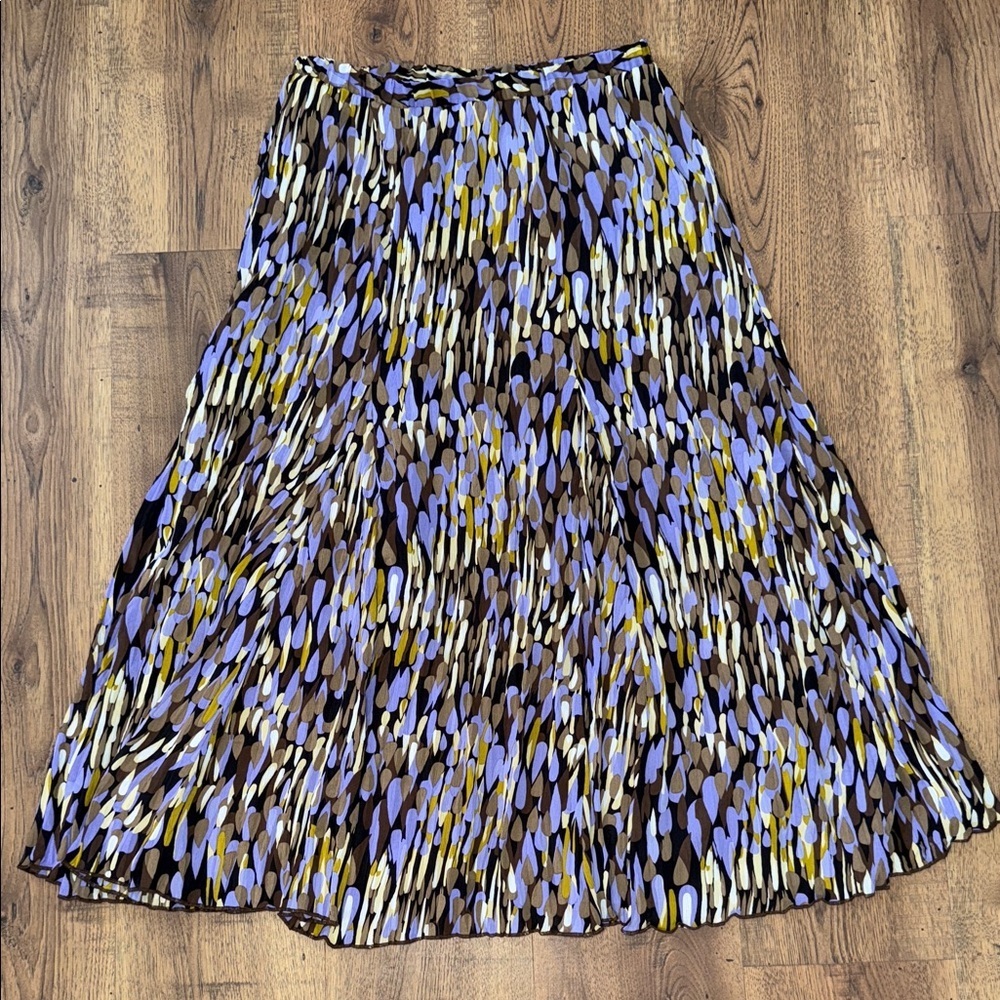 TANJAY purple and Yellow A-Line Skirt
